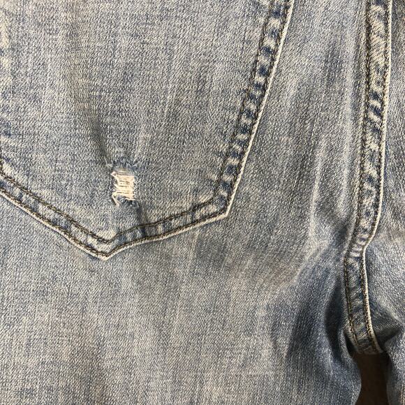 Studio Blue Size 26in Grunge Skinny Jeans Distressed Light Wash Pants w Pockets - Picture 7 of 14